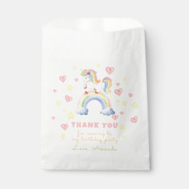Unicorn Rainbow Magic One First Birthday Vielen Da Geschenktütchen