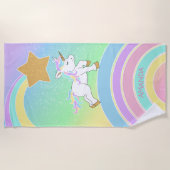 Unicorn 🦄 Rainbow Magic Strandtuch (Vorderseite)