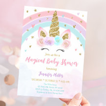 Unicorn Rainbow Magical Baby Shower