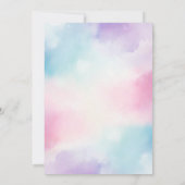 Unicorn Rainbow Magical Day Birthday Invitation Einladung (Rückseite)