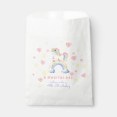 Unicorn Rainbow Magischer Tag Geburtstag Geschenktütchen (Vorderseite)