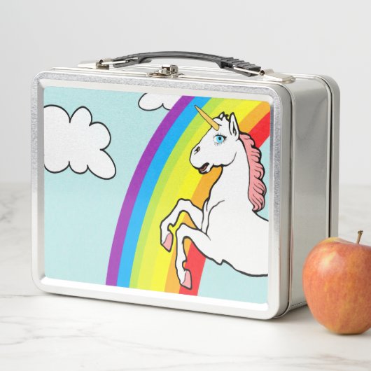 Unicorn Rainbow Metall Brotdose (Beispiel)