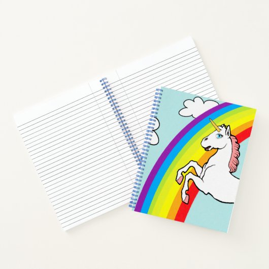 Unicorn Rainbow Notizbuch (Innenseite)