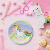 Unicorn Rainbow Pappteller (Party)
