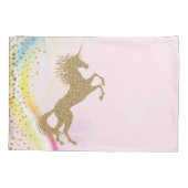 Unicorn Rainbow Pillowcases Kissenbezug (Rückseite)