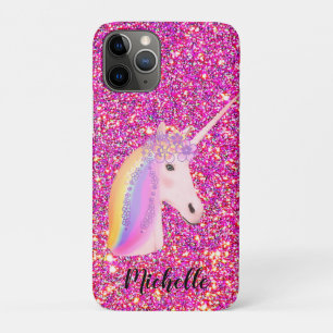 Unicorn Rainbow Pink Gold Glitzer Sonderklasse Case-Mate iPhone Hülle