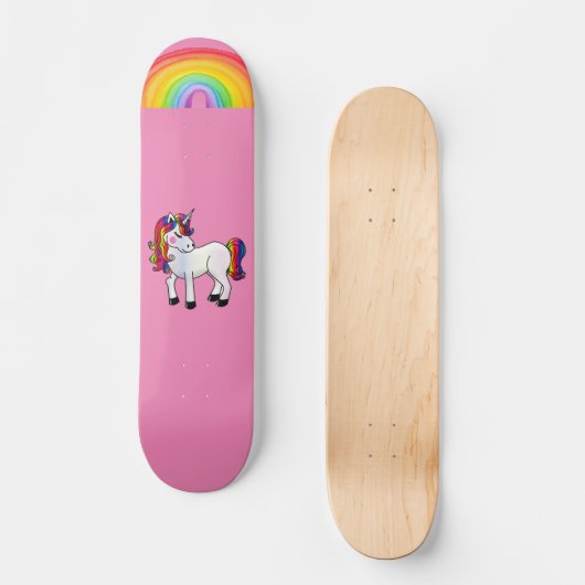 UNICORN RAINBOW PINK SKATEBOARDS FOR MIRLS (Vorderseite)