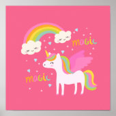 Unicorn Rainbow Poster (Vorne)
