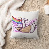 Unicorn Rainbow Riding Ice Cream Cone Kissen (Decke)