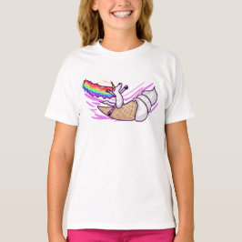 Unicorn Rainbow Riding Ice Cream Cone T-Shirt