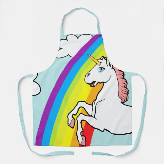 Unicorn Rainbow Schürze (Vorderseite)