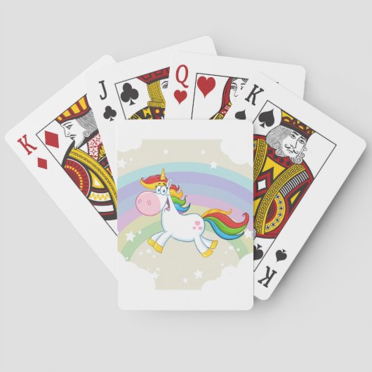 Unicorn Rainbow Spielkarten (Rückseite)