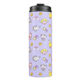 Unicorn Rainbow Star Light Lila Themed Thermosbecher