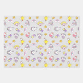 Unicorn Rainbow Star Themed Collection Geschenkpapier Set (Vorderseite 2)