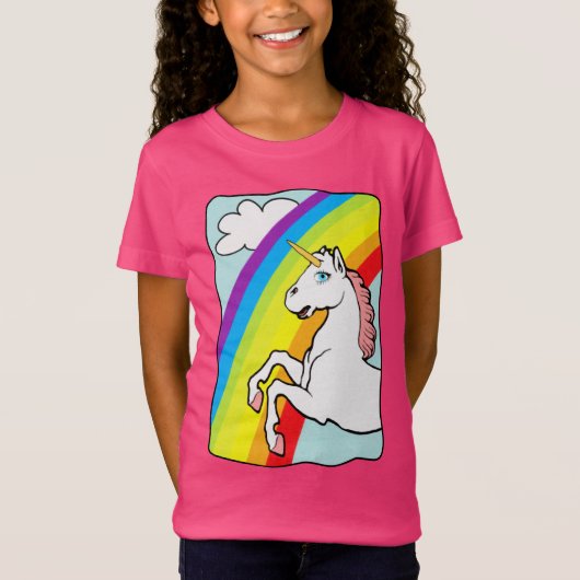 Unicorn Rainbow T-Shirt (Vorderseite)