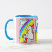 Unicorn Rainbow Tasse (Links)