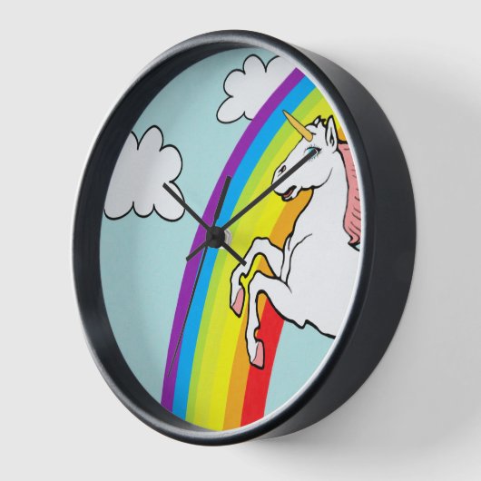 Unicorn Rainbow Uhr (Winkel)