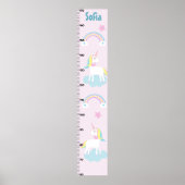 Unicorn & Rainbows Wachstumsdiagramm Behalten auf  Poster (Vorne)