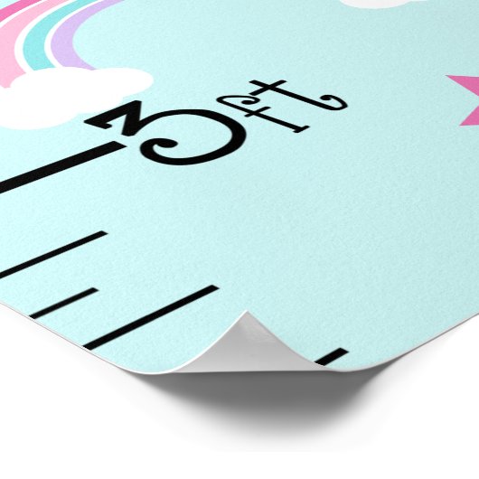 Unicorn & Rainbows Wachstumsdiagramm Behalten auf  Poster (Ecke)