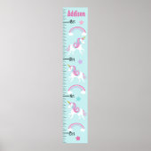 Unicorn & Rainbows Wachstumsdiagramm Behalten auf  Poster (Vorne)