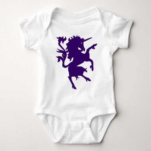 Unicorn Rampant Baby Strampler (Vorderseite)
