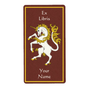 Unicorn Rampant Buchzeichen