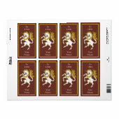 Unicorn Rampant Buchzeichen (Vorne)