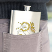 Unicorn Rampant Flachmann (Beispiel)