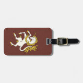 Unicorn Rampant Gepäckanhänger (Vorderseite horizontal)
