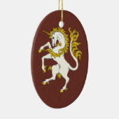 Unicorn Rampant Keramikornament (Rechts)