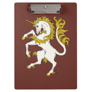 Unicorn Rampant Klemmbrett