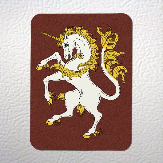 Unicorn Rampant Magnet