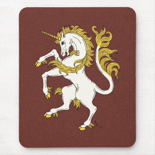 Unicorn Rampant Mousepad (Vorne)