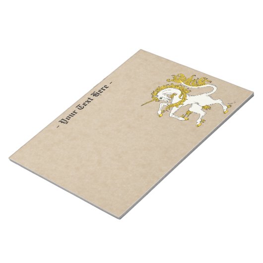 Unicorn Rampant Notizblock (angewinkelt)