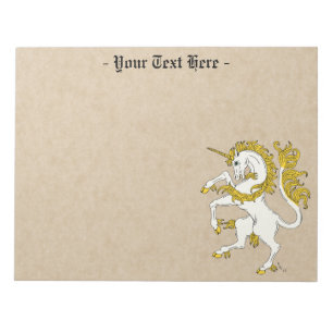 Unicorn Rampant Notizblock