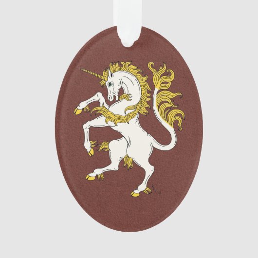 Unicorn Rampant Ornament (Vorderseite)