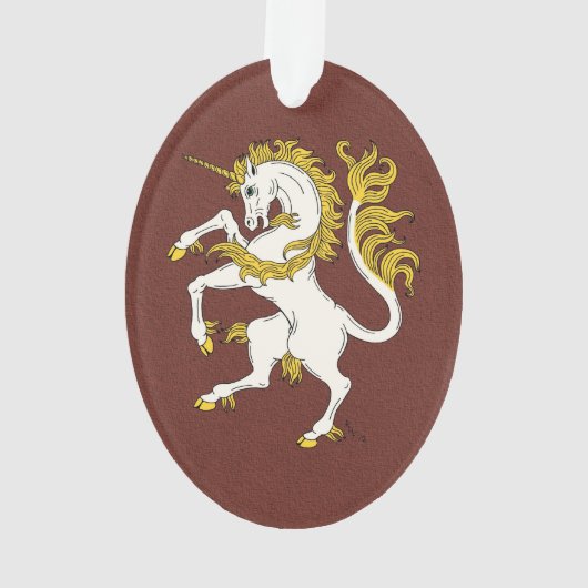 Unicorn Rampant Ornament (Rückseite)