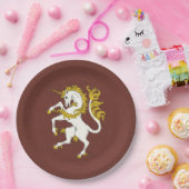 Unicorn Rampant Pappteller (Party)