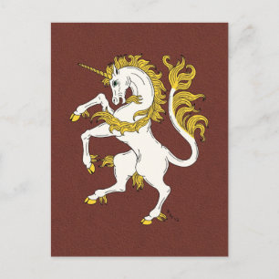 Unicorn Rampant Postkarte