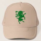 Unicorn Rampant Truckerkappe (Vorderseite)