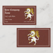 Unicorn Rampant Visitenkarte (Vorne/Hinten)