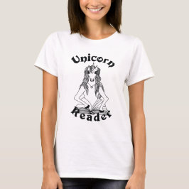 Unicorn Reader Basic Women's T-Shirt - Black Logo