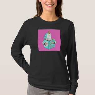 Unicorn Reading Magic Tricks Buch Niedlicher Spaß  T-Shirt