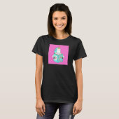 Unicorn Reading Magic Tricks Buch Niedlicher Spaß  T-Shirt (Vorne ganz)