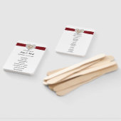 Unicorn Red Lace Wedding Program Fans Fächer (Non-assembled)