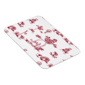 Unicorn Red Toile Magnet (Rechte Seite)