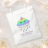 Unicorn Regenbogen Cloud Custom Baby Shower Geschenktütchen (Ausgeschnitten)