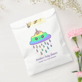 Unicorn Regenbogen Cloud Custom Baby Shower Geschenktütchen (Versiegelt)