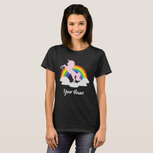 Unicorn-Regenbogen-Fantasie personalisiert T-Shirt