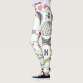 Unicorn-Regenbogen-Leggings Leggings (Links)